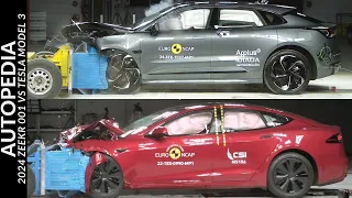 2024 Zeekr 001 vs. Tesla Model S: Euro NCAP Crash Test Comparison