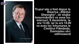 Jurnal MUSCEL TV 07 12 2020 Profesorul Gheorge Vocilă de la ,,Dinicu Golescu,, a trecut în neființă