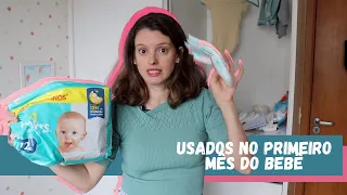 Produtos de bebê usados no primeiro mês do Felipe