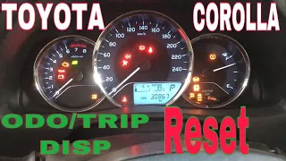 How To Reset Trip meter/Odometer Of Toyota Corolla 2014