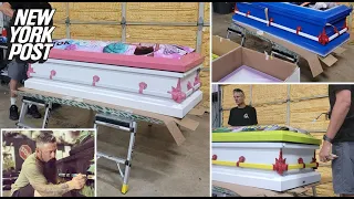 Photos show coffins made to reflect young Texas school shooting victims’ ‘souls’ | New York Post