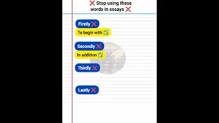 Stop using these words in your essays #shorts
