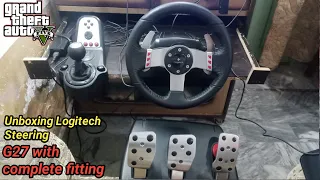 Unboxing Logitech g27 Steering wheel with Shifter and complete setup || By Pak Gaming Zone ||.