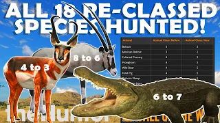 ALL 18 RE-CLASSED SPECIES SHOT with Weapons We COULDN'T USE BEFORE!!! - Call of the Wild