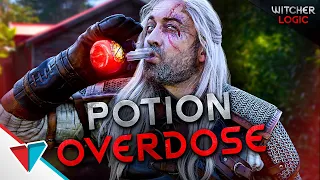 Geralt overdosing on Witcher potions