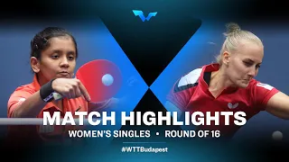 Sreeja Akula vs Barbora Balazova | WTT Contender Budapest 2021 (R16)