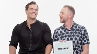 Henry Cavill laughing for 2 min and 16 sec