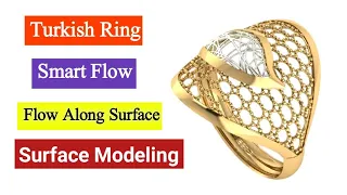 Turkish Kawaiti Ring | Surface Modeling | Matrix 9 Tutorial | RHINO TUTORIAL jewellery design course