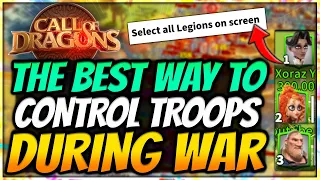 Control Troops BETTER in WAR (Life Saving Movement & Control Tips) - Call of Dragons