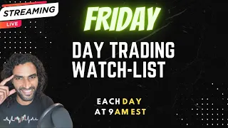 🔴  Live Day Trading Friday Watchlist -  ($GNS,$HLBZ,$AMC, and more)