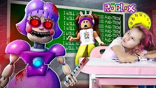 Roblox A PROFESSORA ASSUSTADORA Escape Miss Ani Tron´s Detention