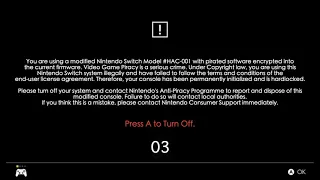 Nintendo Switch Anti-Piracy/Modding measure and Power Off Refusal