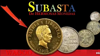 Monedas, precios y mas. Subasta de monedas de Cuba...