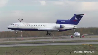 Yakovlev Yak-42D RA-42343 Izhavia. Посадка в Домодедово.