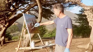 CREATING DEPTH plein air OIL PAINTING coastal california