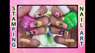 Реверсивный Стемпинг с пластиной Nicole Diary №225 / Stamping Nail Art.