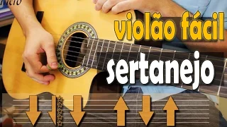 Aula de Violão RITMO e Batida de Sertanejo UNIVERSITÁRIO para INICIANTES