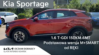 Kia Sportage [1.6 T-GDI 150KM 6MT] Podstawowa wersja M z pakietem SMART w kolorze Orange Fusion | 4K