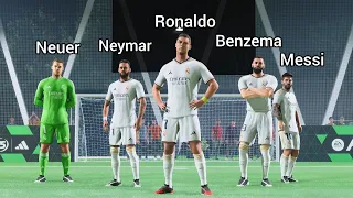 FC 24 VOLTA - Messi Ronaldo Neymar Benzema All Star - Real Madrid vs Soccer Aid