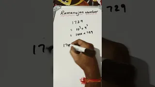 Ramanujan Number || Maths Tricks || Maths Puzzle || Maths Riddle