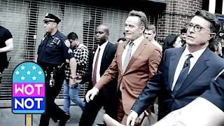 CELEBSNIPPET: Bryan Cranston Walks Down The Road With Stephen Colbert