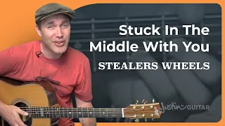 Stuck In The Middle With You | Easy Guitar Lesson - Stealers Wheels