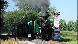 Lok András der Széchenyi-Museumsbahn Nagycenk in Ungarn am 22. 8. 2020 (Lange Version)
