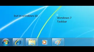 How to get a Windows 7 like taskbar in Windows 10!