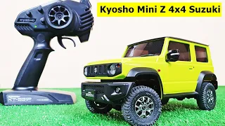 Unboxing Kyosho Suzuki Jimny Sierra Kinetic Yellow Off-Road Mini-Z 4X4 Mini RC Car Test Scale 1/18