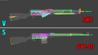 comparison: SVT-40 vs SKS M59/66 | WOG |