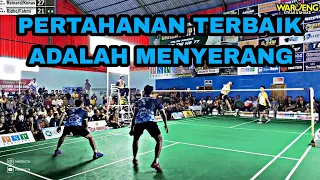 GEMPURAN SMASH KENAS REINARD VS FAHMI RIDHO di Tarung Bebas. BADMINTON | Super Defense "that easy?"