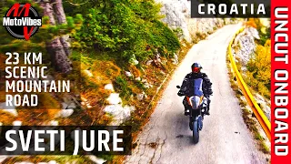 MOST SCENIC MOUNTAIN ROAD CROATIA - SVETI JURE // KTM 1290 Super Adventure R // UNCUT ONBOARD