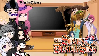 black Clover react to seven deadly sins#1/?||Gacha Life||~Diane,King,Gowther~