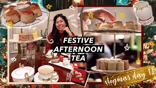 Festive Afternoon Tea in London + Quick Harrods Tour | VLOGMAS 2020