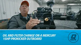 Oil and Filter Change on a Mercury 15hp ProKicker Outboard