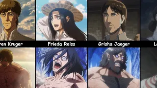 All Characters Who Transformed To Titan in Attack on Titan