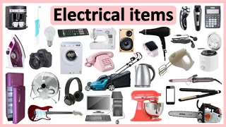 50+ ELECTRICAL ITEMS IN ENGLISH 🔦 🎸 | Improve vocabulary & pronunciation