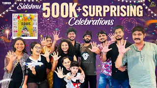 Sidshnu 500K+ Surprising Celebrations 🎉🥳🎊 || @SidshnuOfficial || Tamada Media