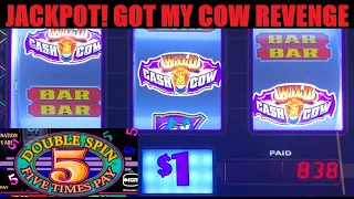 JACKPOT! Redemption is mine! Reel Stampede + 5 Times Pay Double Spin slot play! Casino slots! Vegas!