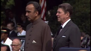 Arrival Ceremony for Prime Minister Junejo of Pakistan on July 16, 1986