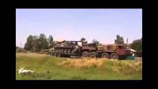 Донбасс: Тяжелая артиллери Украины САУ, ведет обстрел позиций ополчения. АТО, Донецк, Луганск