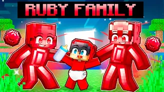 Adopted by a RUBY FAMILY in Minecraft