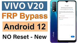 VIVO Y20 FRP Bypass Android 12 2023 Without PC NO Reset | Vivo V2027 Frp bypass reset not working