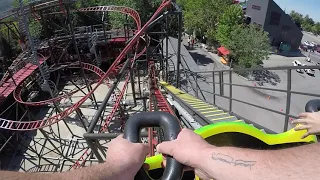 Pax Riding the Spider Ride at Lagoon in Utah