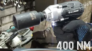 ALLSOME 400 NM cordless impact wrench review disassembly test