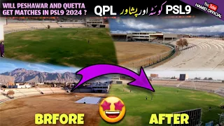 Peshawar 💛 & Quetta 💜 in PSL9 ? | Arbab Niaz Cricket Stadium Peshawar & Bugti Cricket Stadium Quetta