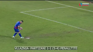 VLLAZNIA  PARTIZANI 1-1 GJYSMEFINALJA E KUPES PENALLTITE 5-4