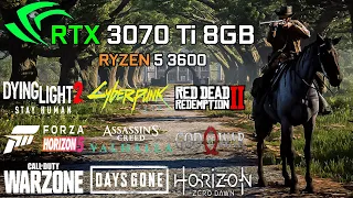 GeForce RTX 3070 Ti 8GB + RYZEN 5 3600 | Test in 12 Games at 1440p |   2022