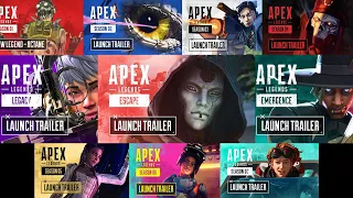 Apex Legends Season 1-11 All Cinematic Launch Trailers | HD