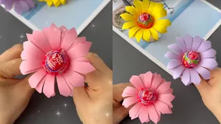 PQ Crafts || Making Flowers With Candy Is So Cute